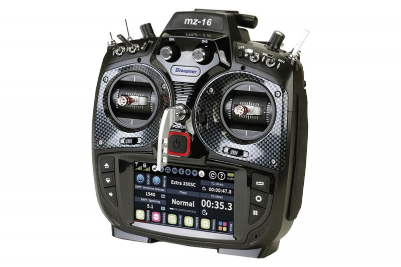 Graupner mz-16 Sender - HoTT 2.4GHz Fernsteuerung 16 Kanal